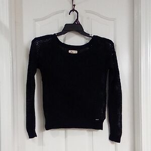 Hollister Navy Knit Scoop Neck Sweater